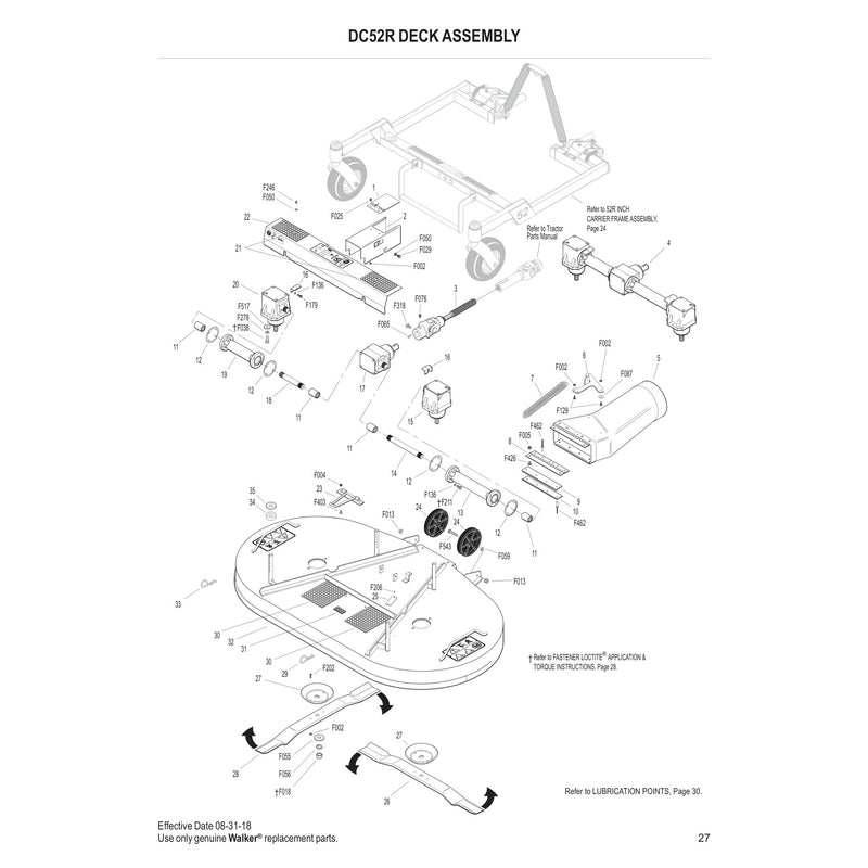 DC52R DECK ASSEMBLY