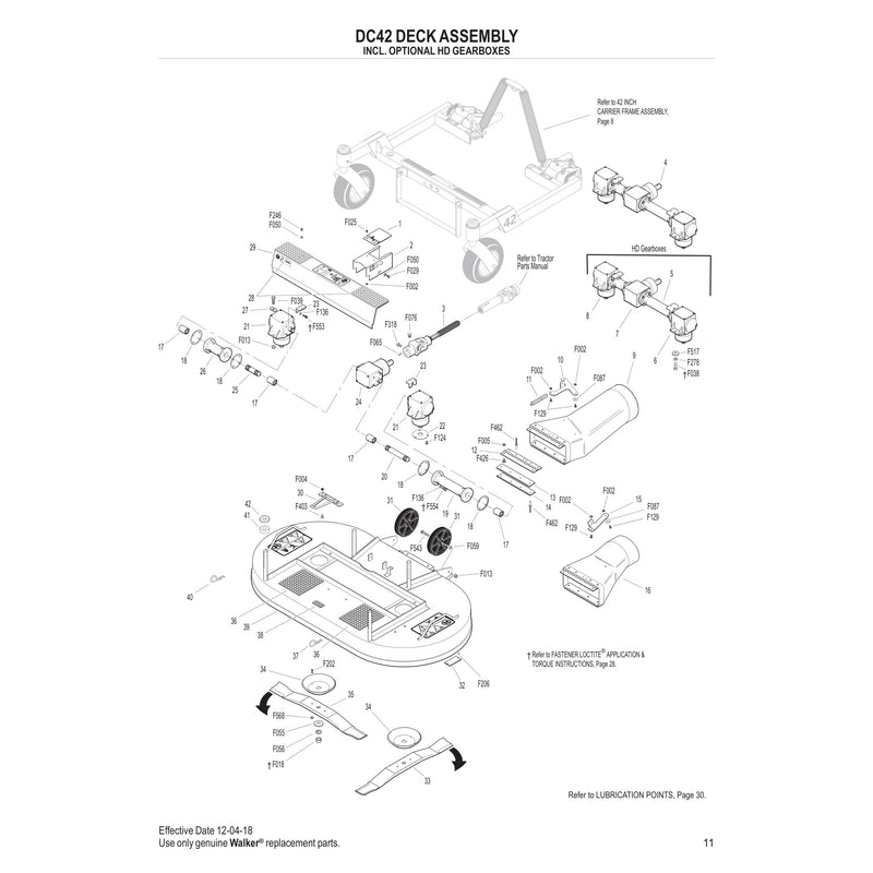 DC42 DECK ASSEMBLY