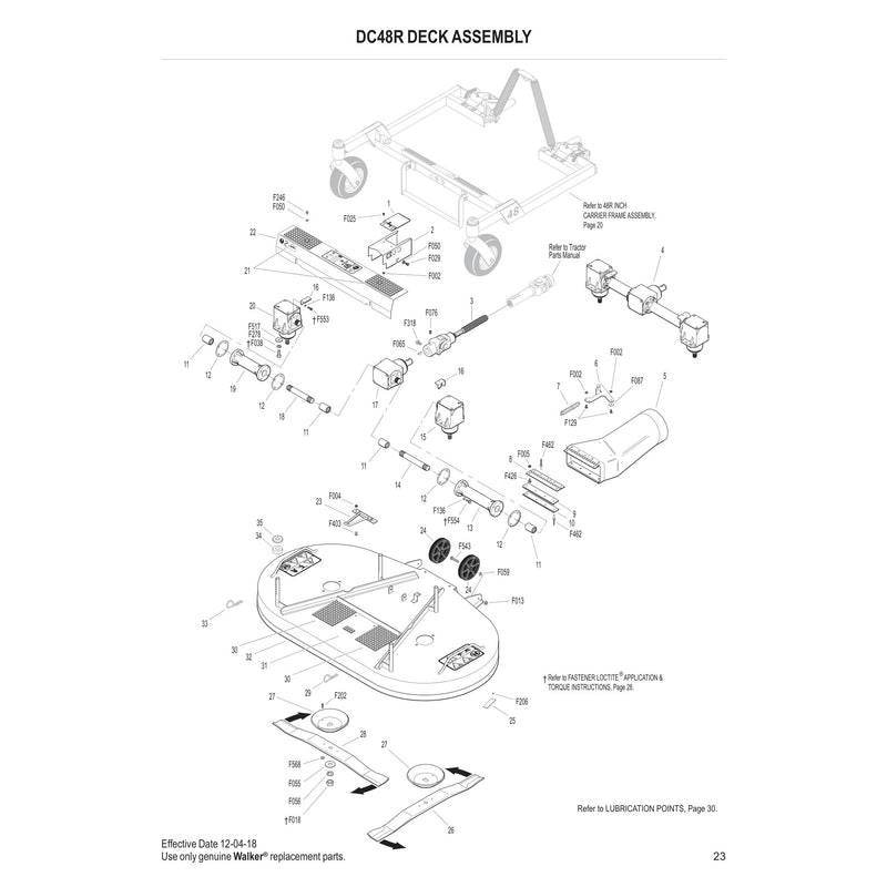 DC48R DECK ASSEMBLY