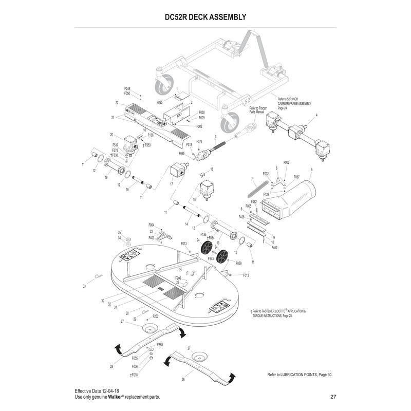 DC52R DECK ASSEMBLY