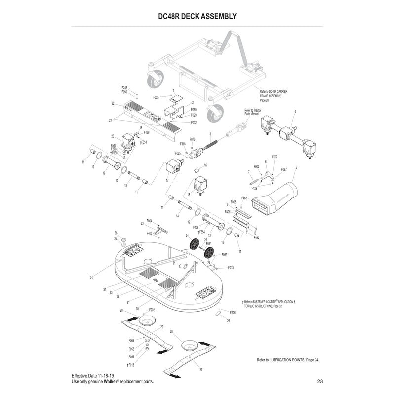 DC48R DECK ASSEMBLY