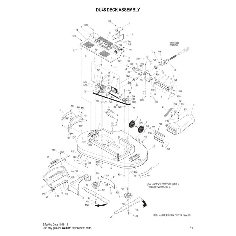DU48 DECK ASSEMBLY