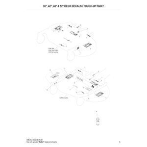 Walker Mowers DC and DU Collection Deck Parts Diagram (Serial # 193156 - 202656)