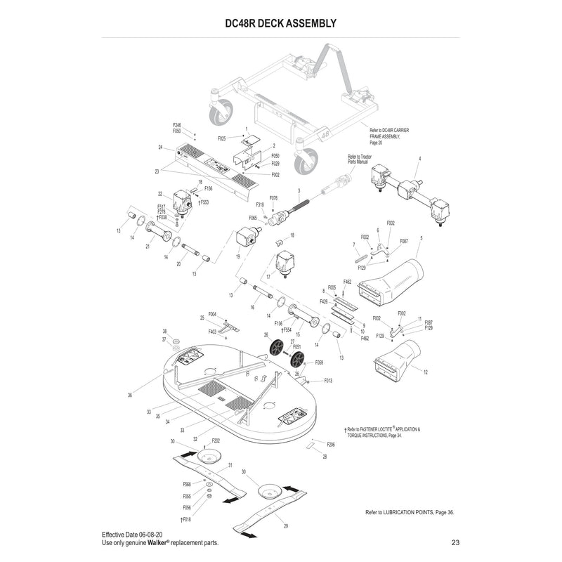 DC48R DECK ASSEMBLY