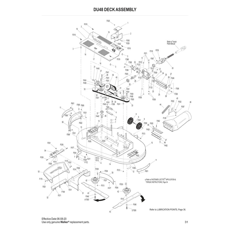 DU48 DECK ASSEMBLY