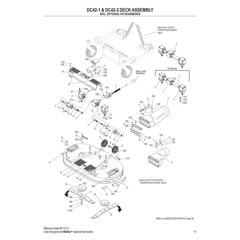 DC42 1 DC42 2 DECK ASSEMBLY
