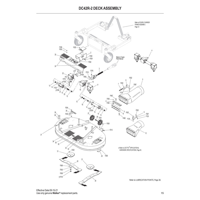 DC42R 2 DECK ASSEMBLY