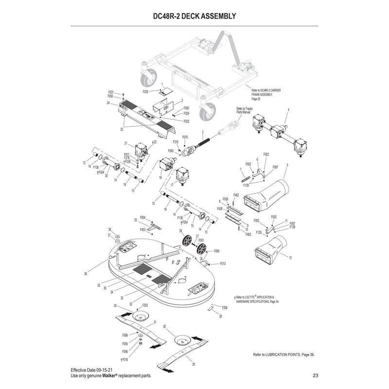 DC48R 2 DECK ASSEMBLY