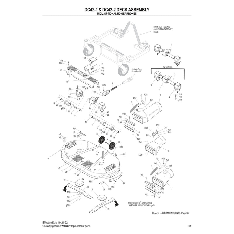 DC42 1 DC42 2 DECK ASSEMBLY