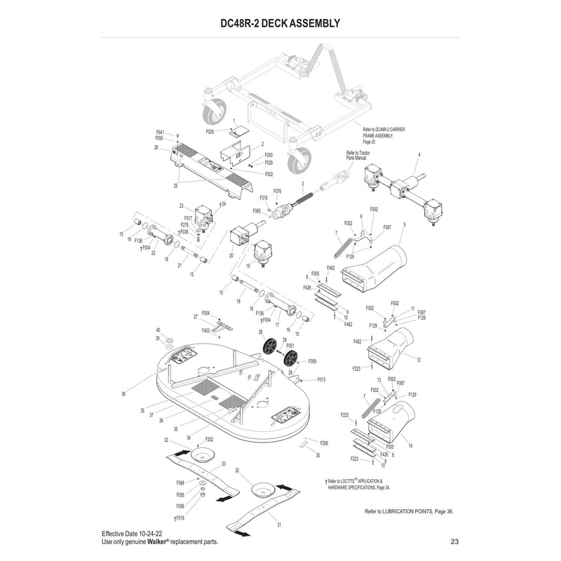 DC48R 2 DECK ASSEMBLY
