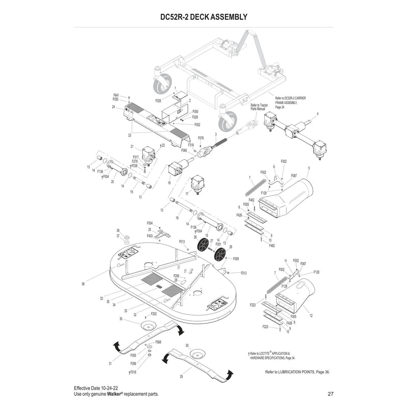 DC52R 2 DECK ASSEMBLY