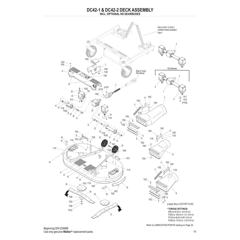 DC42 1 DC42 2 DECK ASSEMBLY