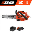 Echo DCS-2500T-12C1 56V 12 in. X Series Cordless Battery Top Handle Arborist Professional-Grade Chainsaw with 2.5Ah Battery and Charger