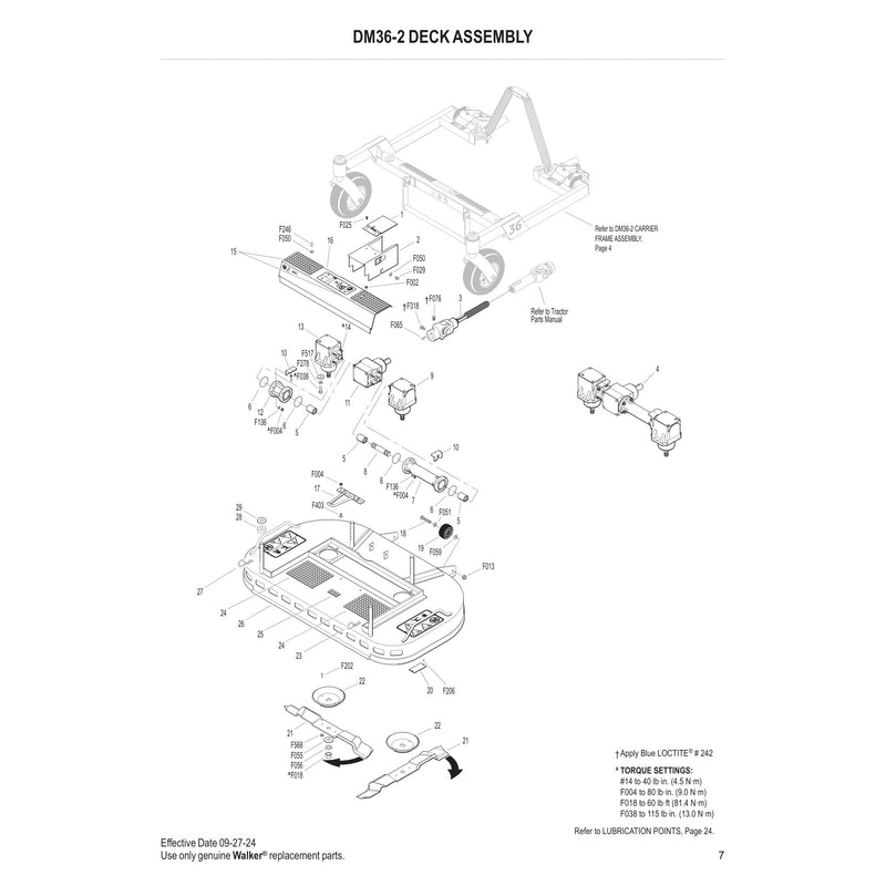 DM36 2 DECK ASSEMBLY