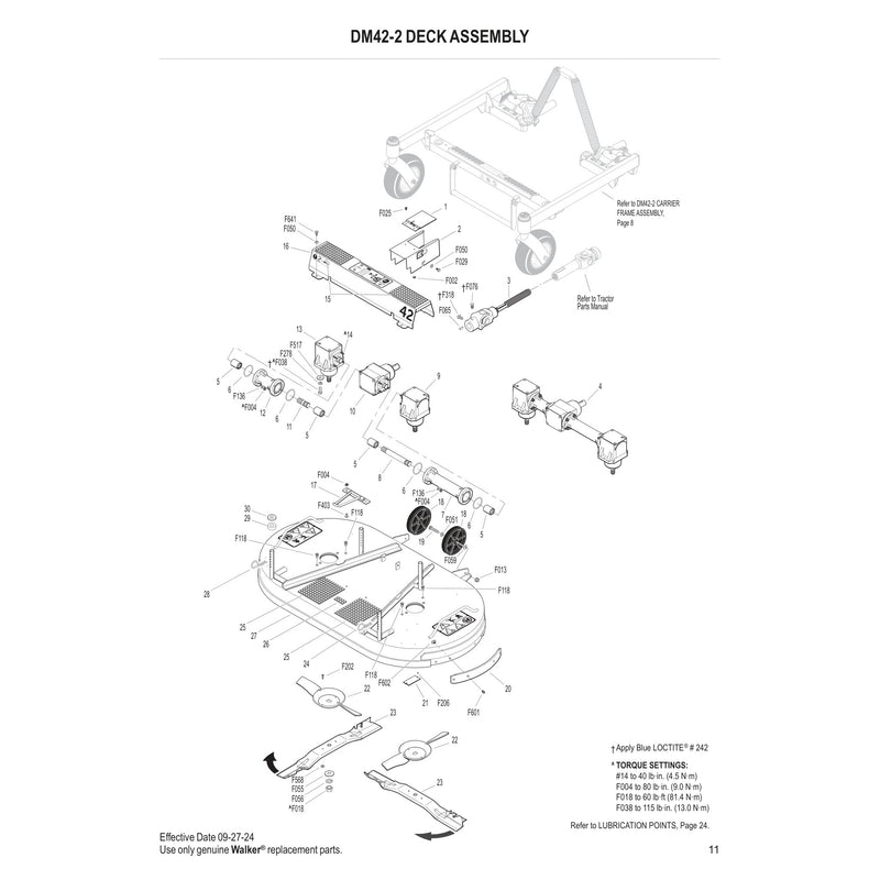 DM42 2 DECK ASSEMBLY