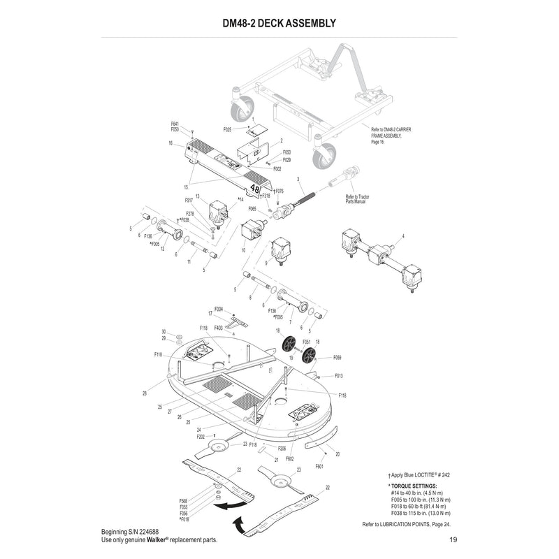 DM48 2 DECK ASSEMBLY