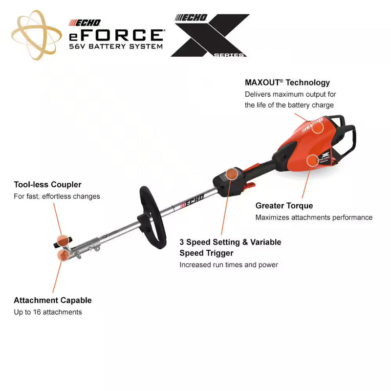 ECHO DPAS-2600R2 Pro Attachment Series Power Head with 5Ah Battery and Rapid Charger