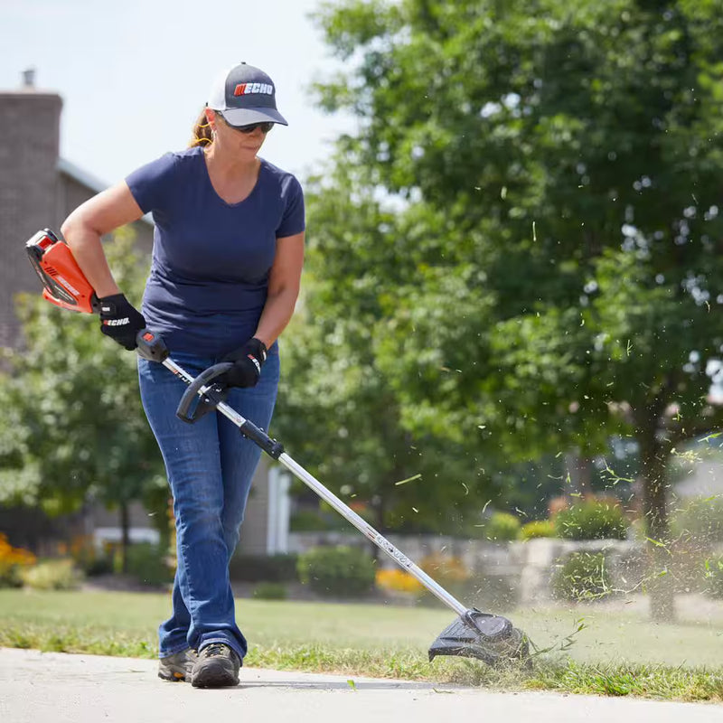 Echo 56V 16 in. Brushless Cordless Battery Straight Shaft String Trimmer with Speed-Feed Head and 2.5Ah Battery and Charger