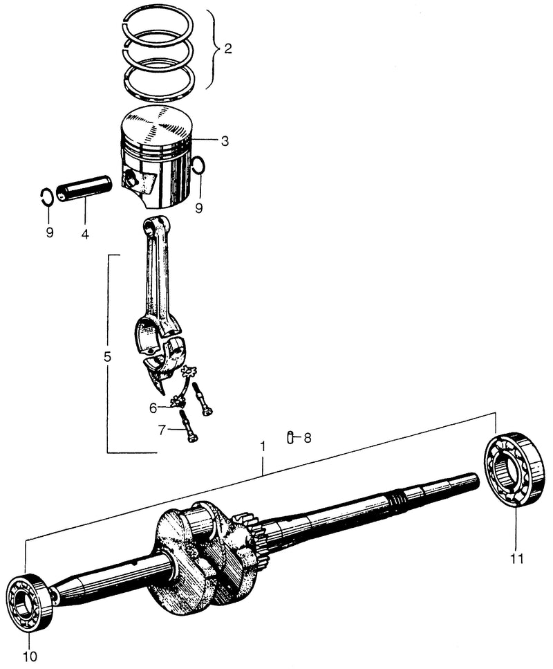 CRANKSHAFT@PISTON@RINGS