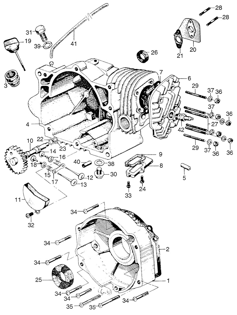 CYLINDER@CRANKCASE COVER @CAMSHAFT