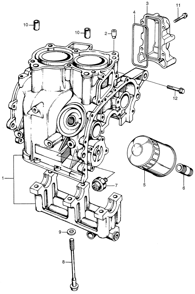 CYLINDER BLOCK@OIL FILTER