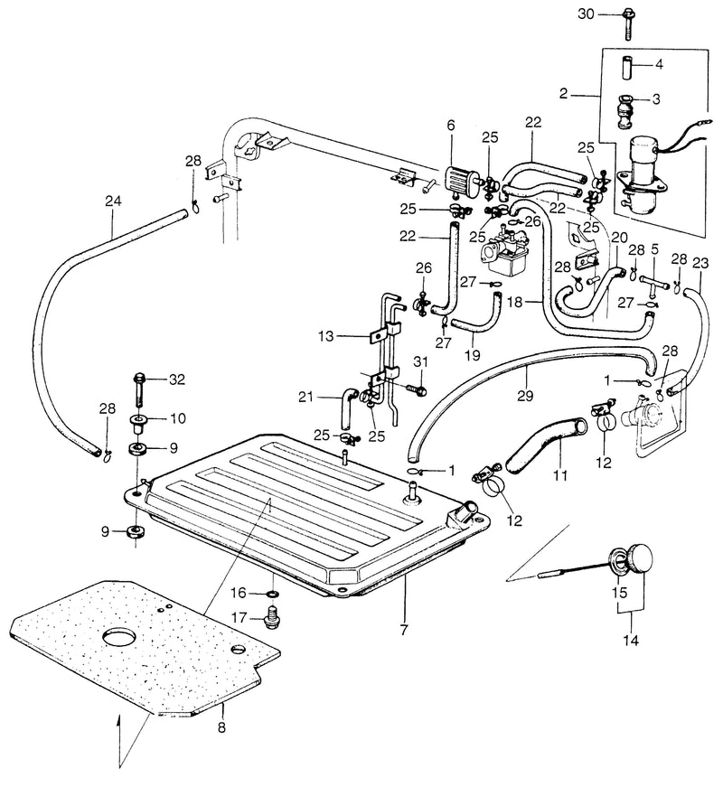 FUEL TANK@FUEL PUMP@FUEL STRAINER