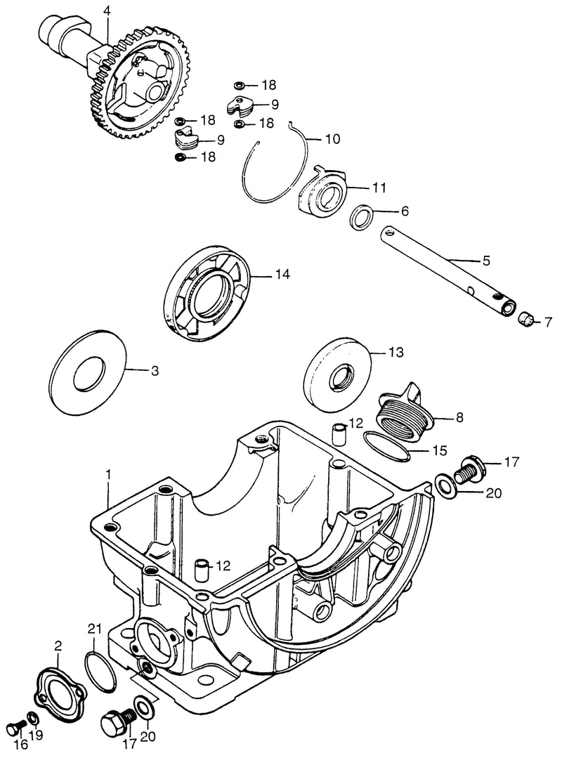 CAMSHAFT@OIL PAN