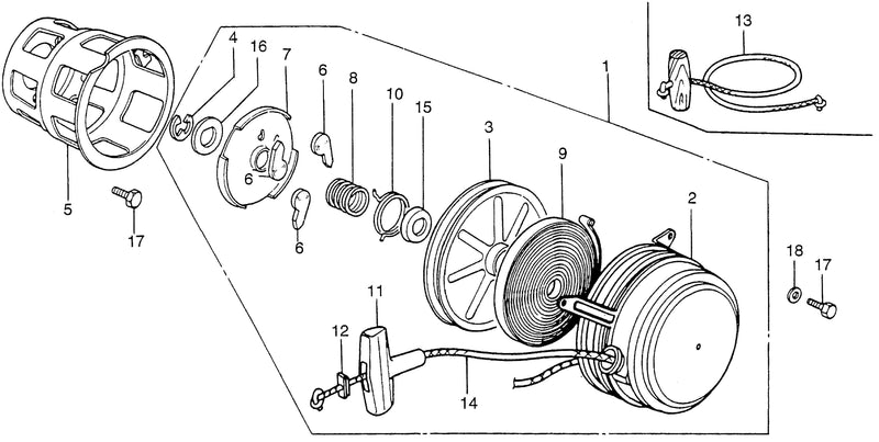 G65     RECOIL STARTER
