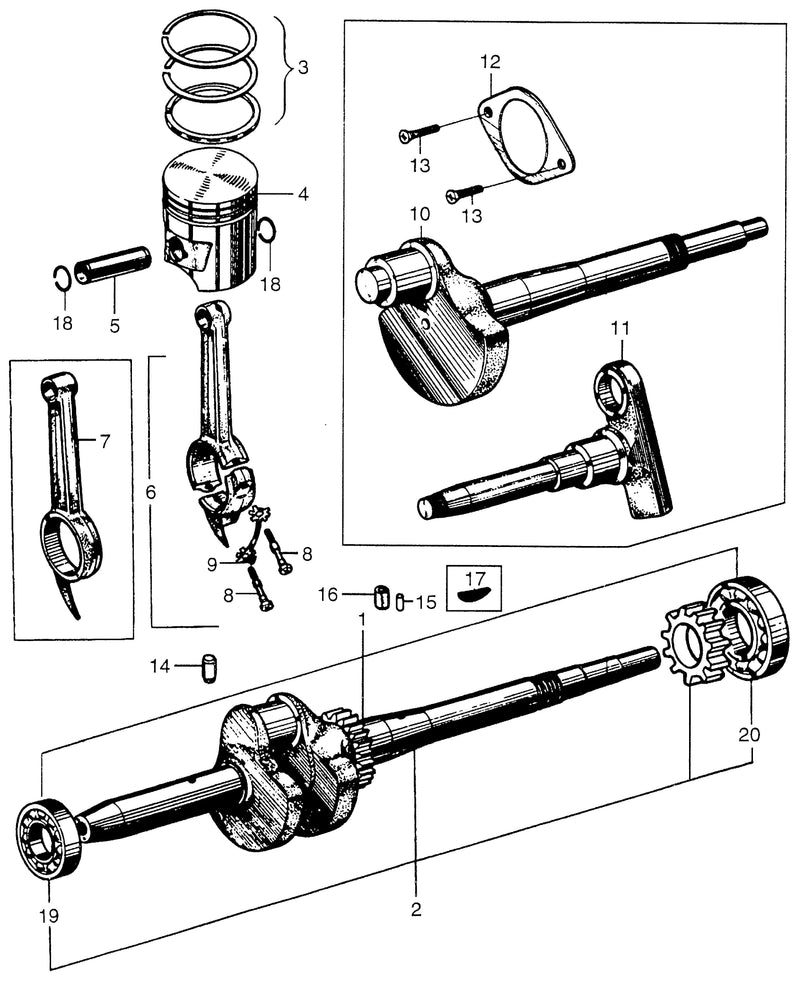 CRANKSHAFT@PISTON@RINGS