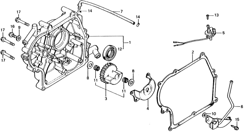 CRANKCASE COVER@BALANCER WEIGHT