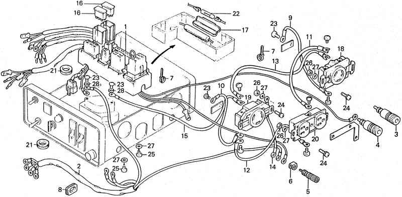 ES4500  WIRE HARNESS@RECEPTACLE
