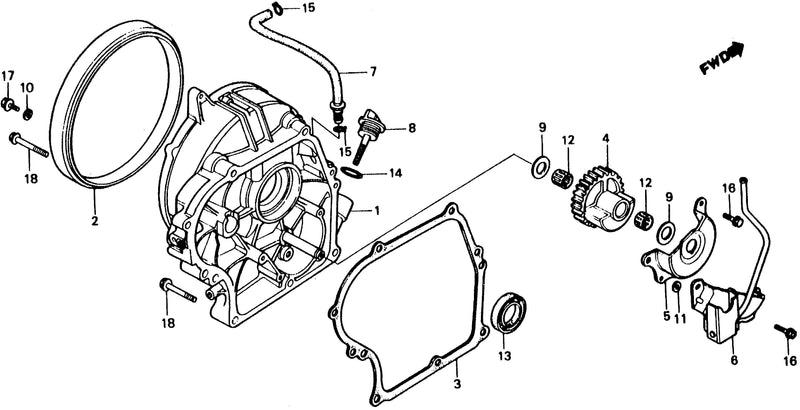 CRANKCASE COVER@BALANCER WEIGHT