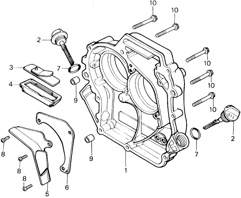 F400    CRANKCASE COVER