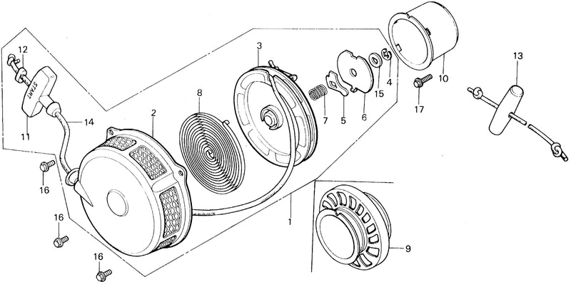 F400    RECOIL STARTER