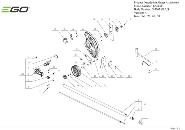EA0800 PARTS DIAGRAM