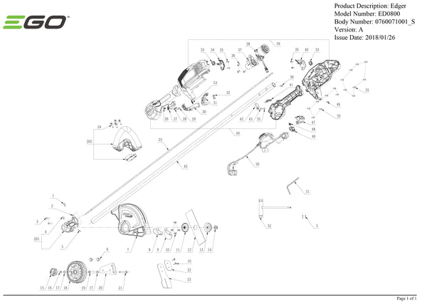 ED0800 PARTS DIAGRAM