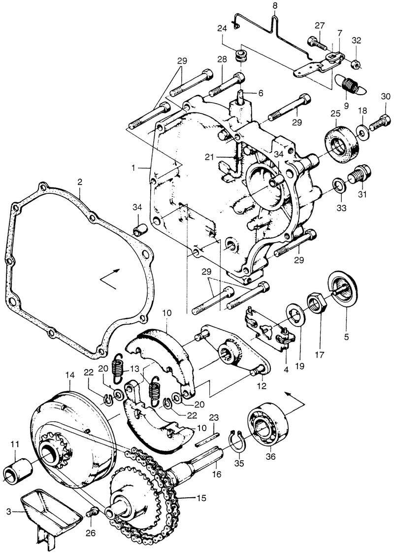 RIGHT CRANKCASE COVER    @CLUTCH