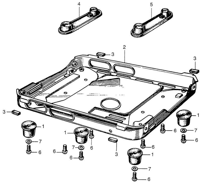 FRAME@LOWER RUBBER