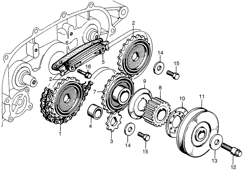 BALANCER SPROCKET@       BALANCER CHAIN
