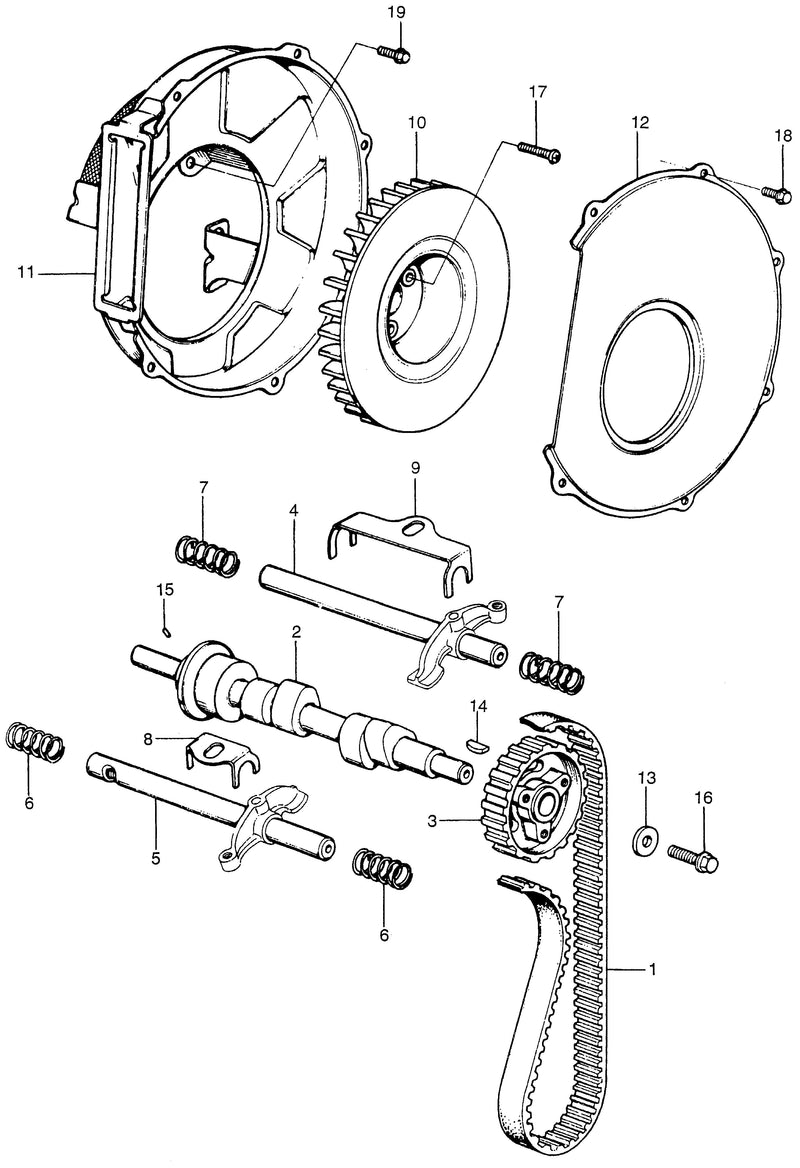 CAMSHAFT@ROCKER ARM SHAFT@FAN