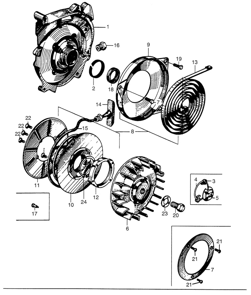 STARTER PULLEY@RECOIL    STARTER