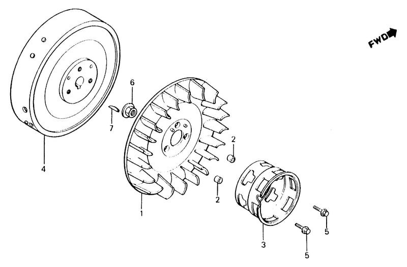 FLYWHEEL@COOLING FAN