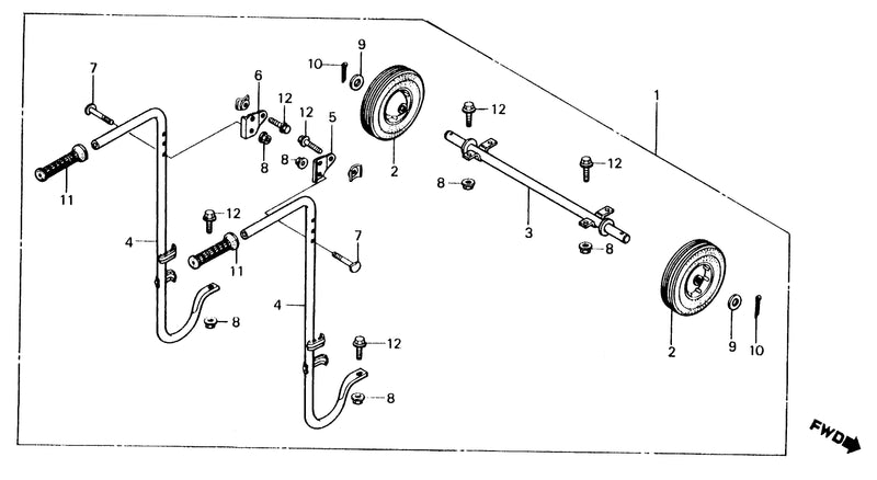 WHEEL KIT (2-WHEELS)