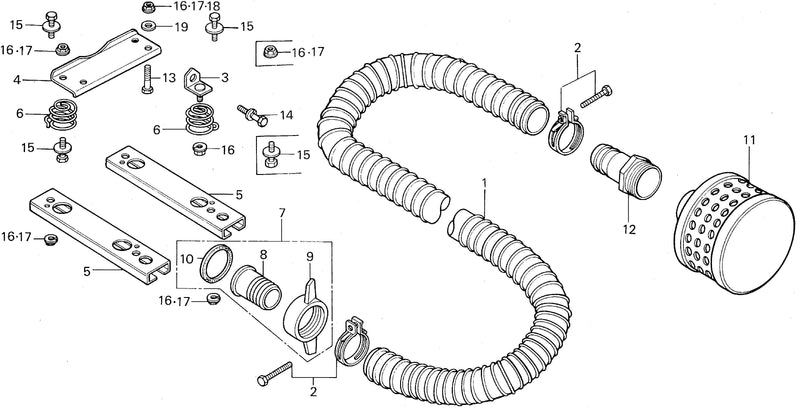 WA20    FRAME BED@HOSE COUPLING