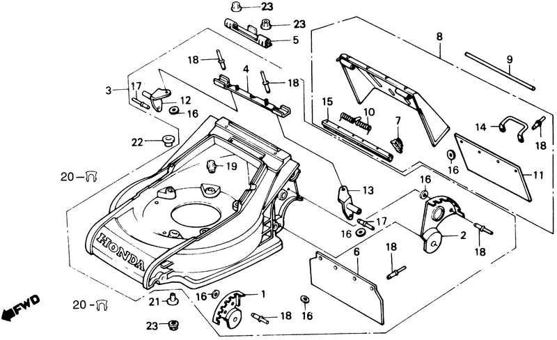 CUTTER HOUSING@DISCHARGE GUARD