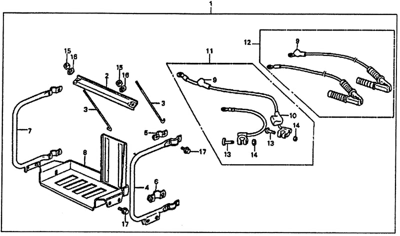 BATTERY TRAY KIT
