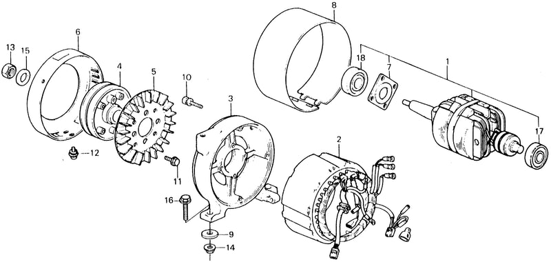 ROTOR@STATOR@PULLEY