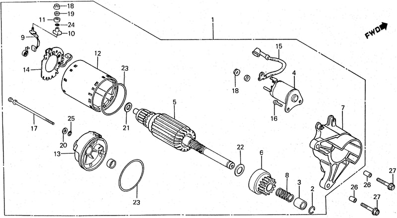 ES4500  STARTER MOTOR