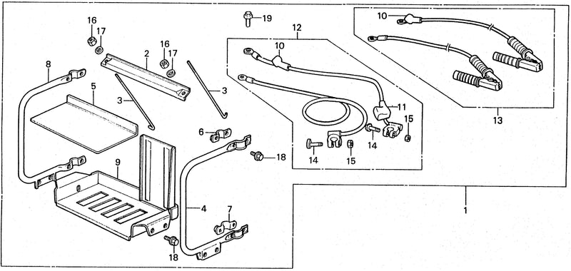 BATTERY TRAY@BATTERY CORD