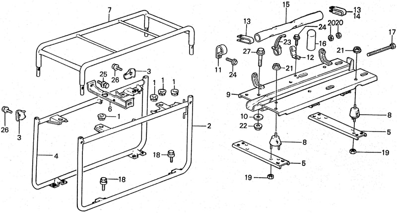 FUEL TANK GUARD@ENGINE   BED